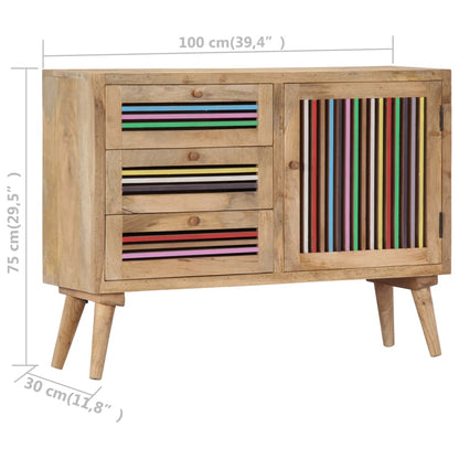 Dressoir 100X30X75 Cm Massief Mangohout 100 cm