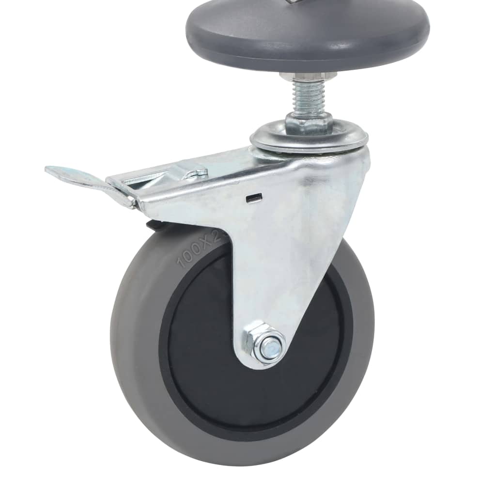 Keukentrolley 16-Laags 38X55X163 Cm Roestvrij Staal