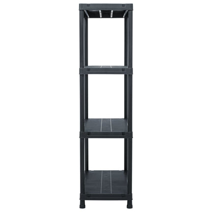 Opbergrekken 5 St 60X30X138 Cm Kunststof Zwart 60 x 30 x 138 cm