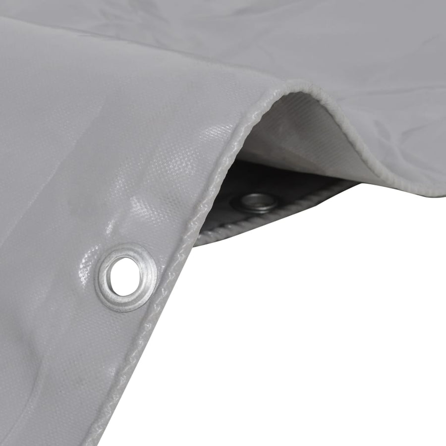 Dekzeil 650 g/m² 2,5x3,5 m grijs 2.5 x 3.5 m