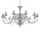 Chandelier 12xE14 silver-coloured