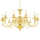 Kroonluchter 12xE14 goud 80x45 cm