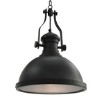 Plafondlamp rond 31x40 cm E27 zwart