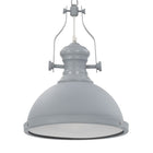 Plafondlamp rond E27 grijs 31x40 cm
