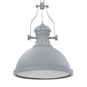 Plafondlamp rond E27 grijs 31x40 cm