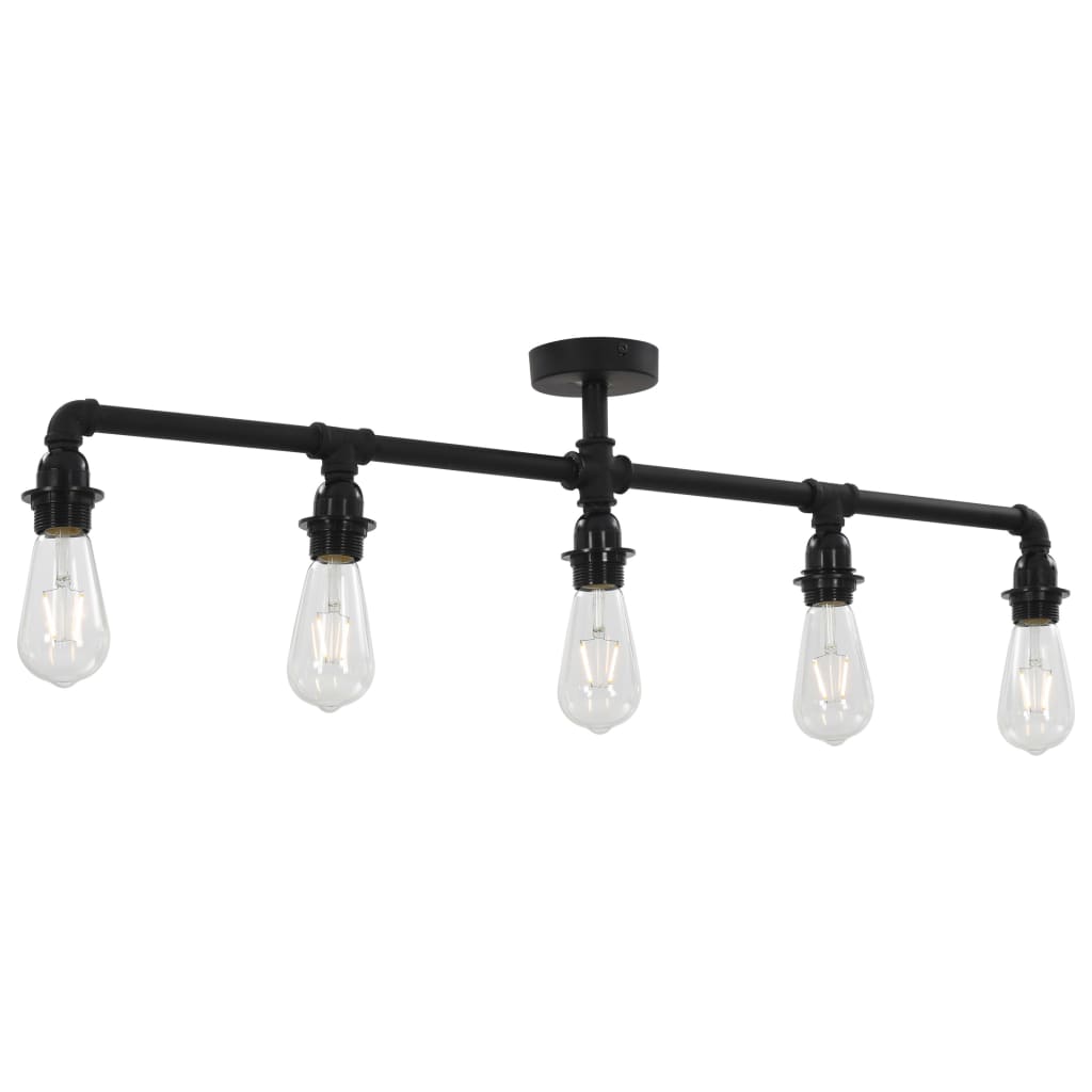 Plafondlamp Xe27 Zwart 5