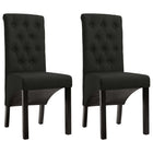 Eetkamerstoelen 2 stuks zwart 42x57x95 cm