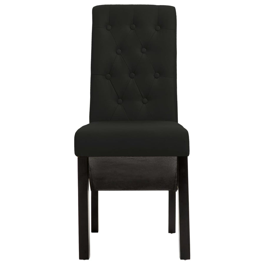 Eetkamerstoelen Stof 2 Zwart