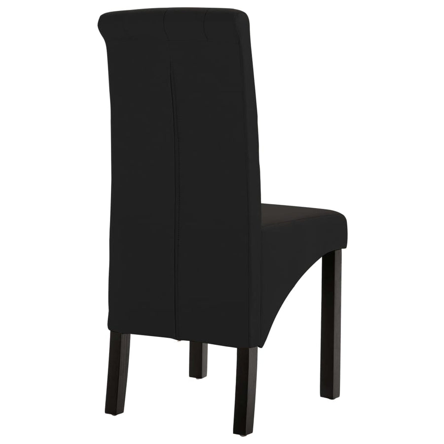 Eetkamerstoelen Stof 2 Zwart