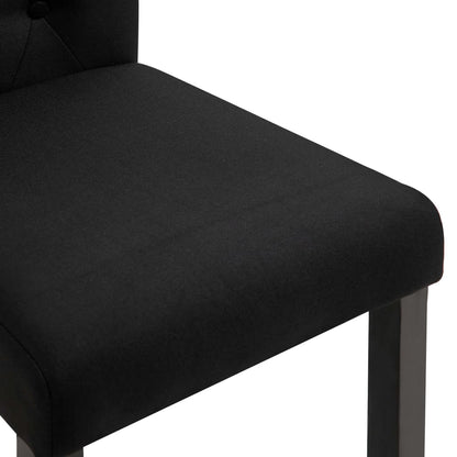 Eetkamerstoelen Stof 2 Zwart