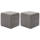 Bedside cabinets 2 pcs 30x30x30 cm artificial leather grey