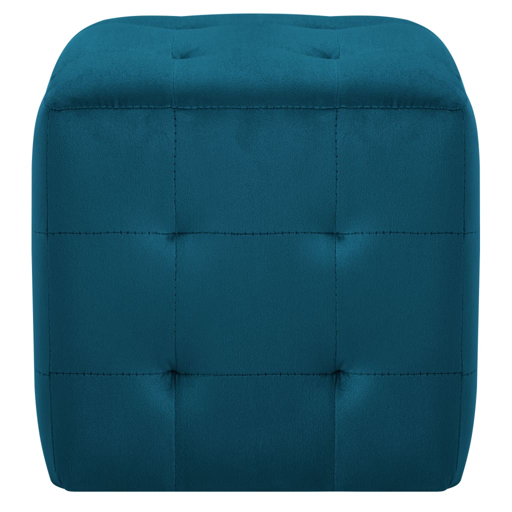 Nachtkastjes 30X30X30 Cm Fluweel Blauw