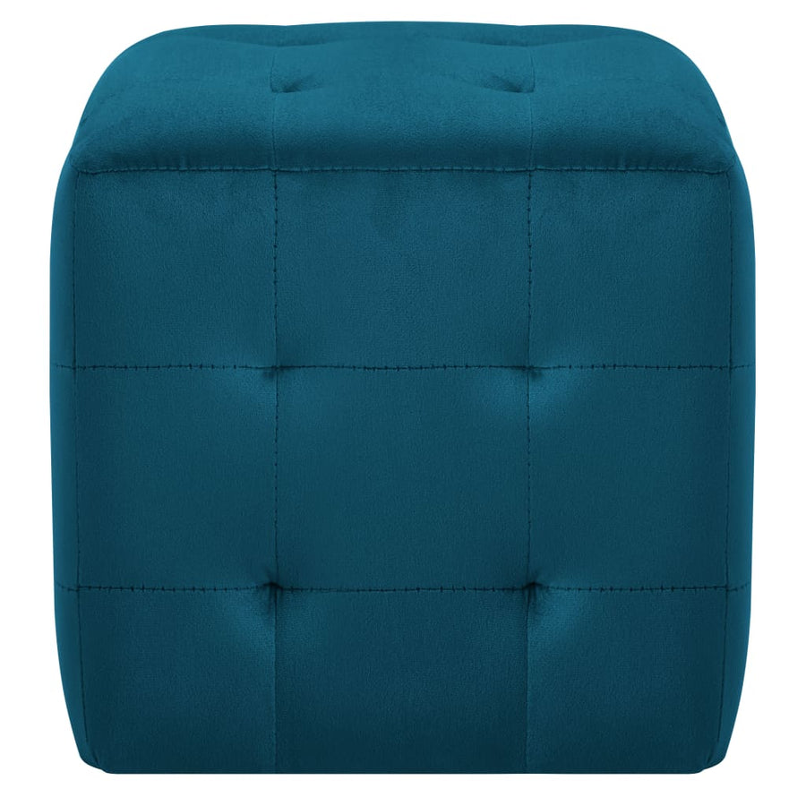 Nachtkastjes 30X30X30 Cm Fluweel Blauw