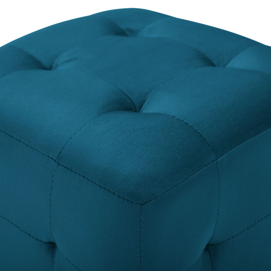 Nachtkastjes 30X30X30 Cm Fluweel Blauw