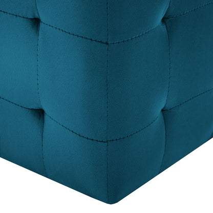 Nachtkastjes 30X30X30 Cm Fluweel Blauw