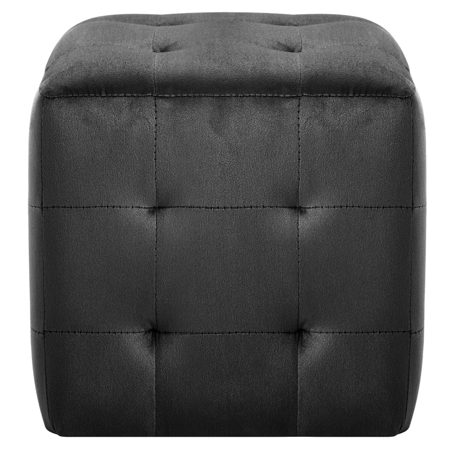 Nachtkastjes 30X30X30 Cm Fluweel Zwart
