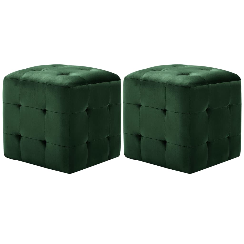 Nachtkastjes 30X30X30 Cm Fluweel Groen