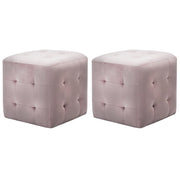 Nightstands 2 pcs 30x30x30 cm velvet pink