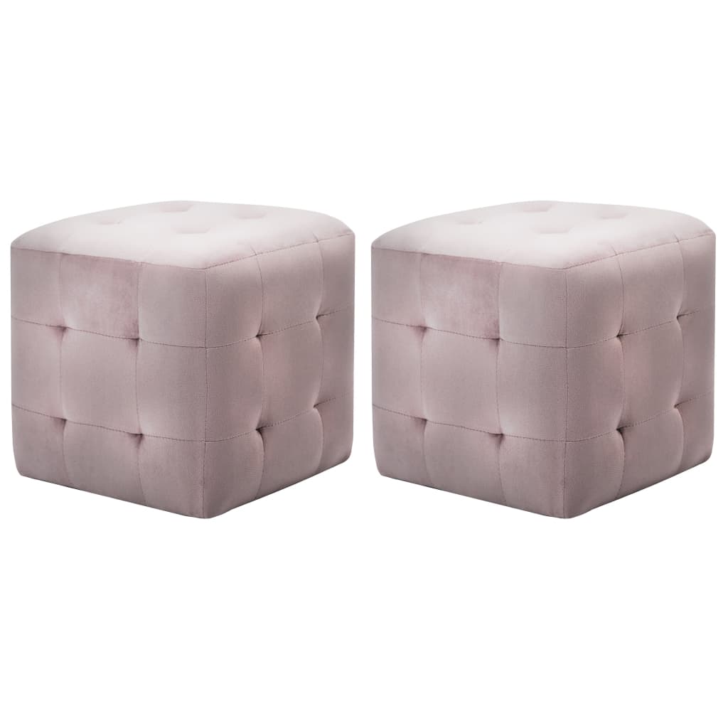Nachtkastjes 30X30X30 Cm Fluweel Roze