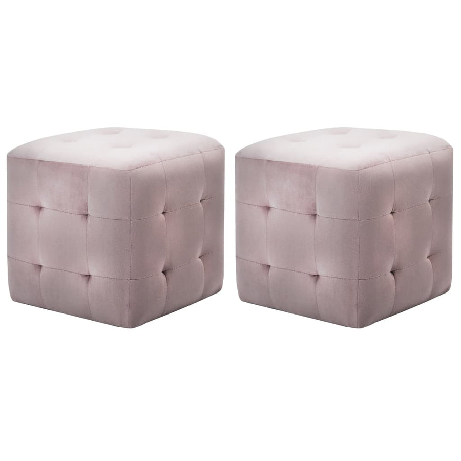 Nachtkastjes 30X30X30 Cm Fluweel Roze