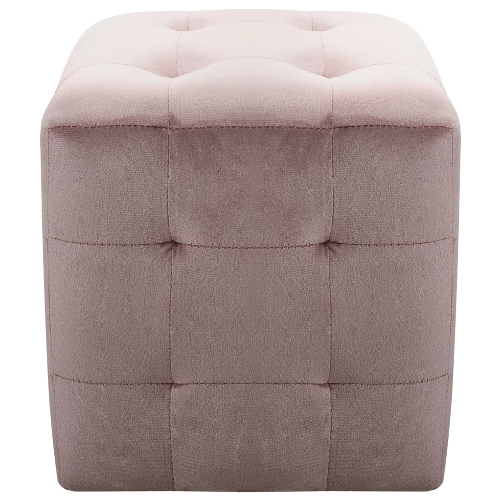 Nachtkastjes 30X30X30 Cm Fluweel Roze