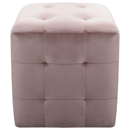 Nachtkastjes 30X30X30 Cm Fluweel Roze