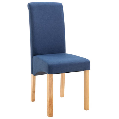 Eetkamerstoelen 4 St Stof Blauw