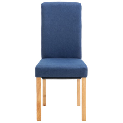 Eetkamerstoelen 4 St Stof Blauw