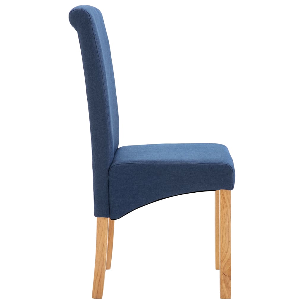 Eetkamerstoelen 4 St Stof Blauw