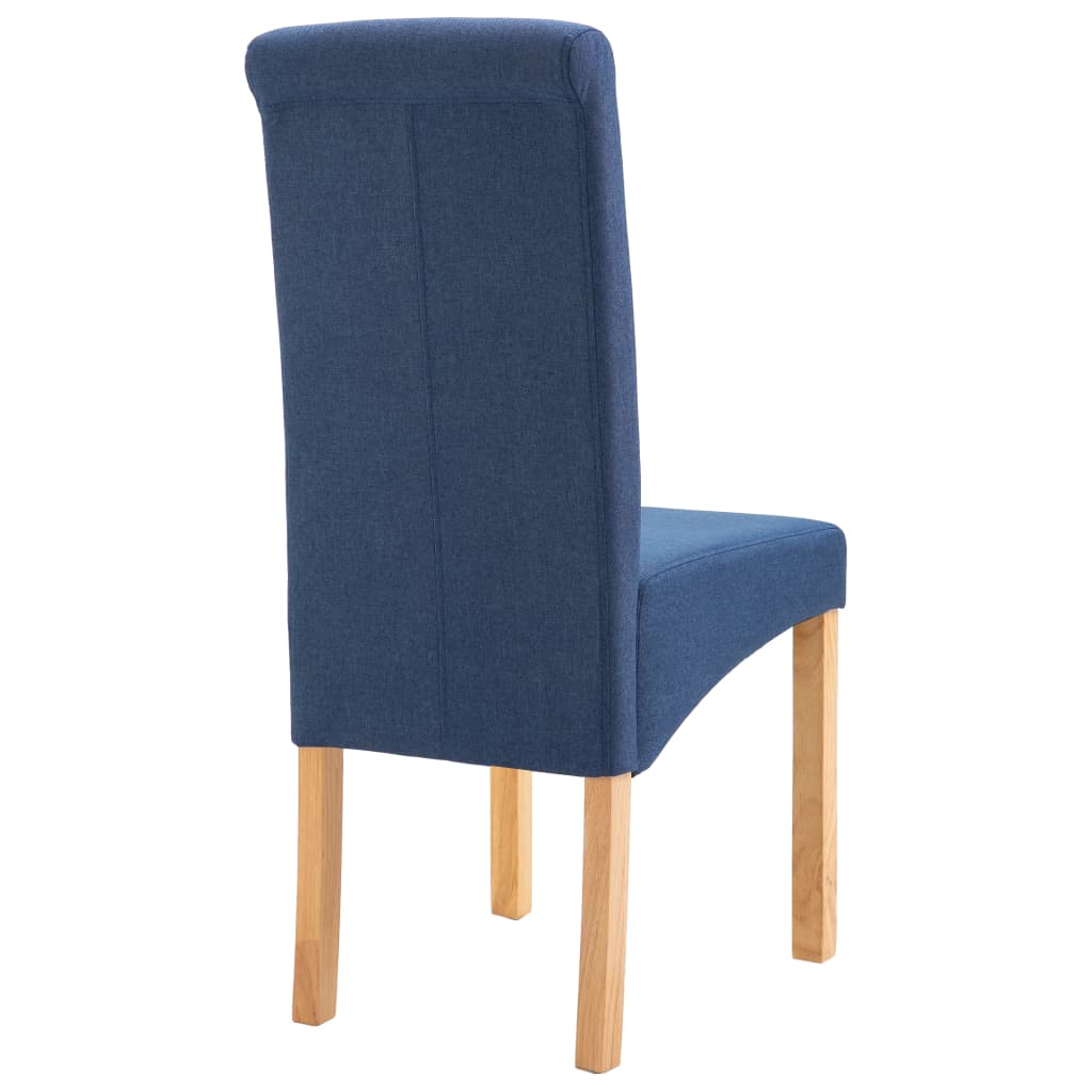Eetkamerstoelen 4 St Stof Blauw