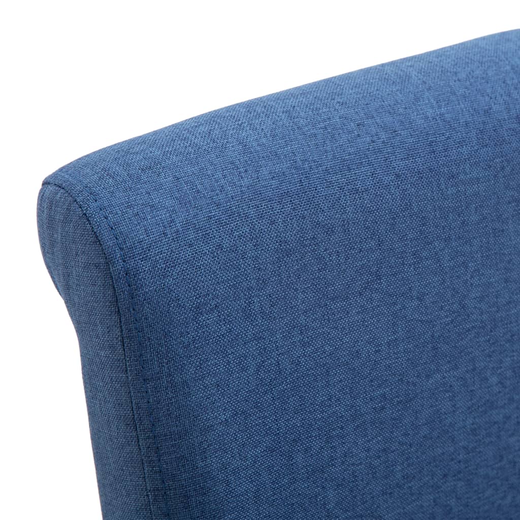 Eetkamerstoelen 4 St Stof Blauw