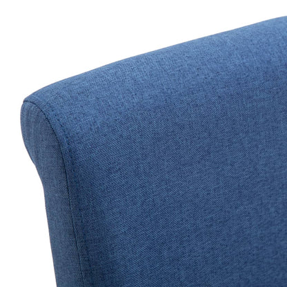 Eetkamerstoelen 4 St Stof Blauw