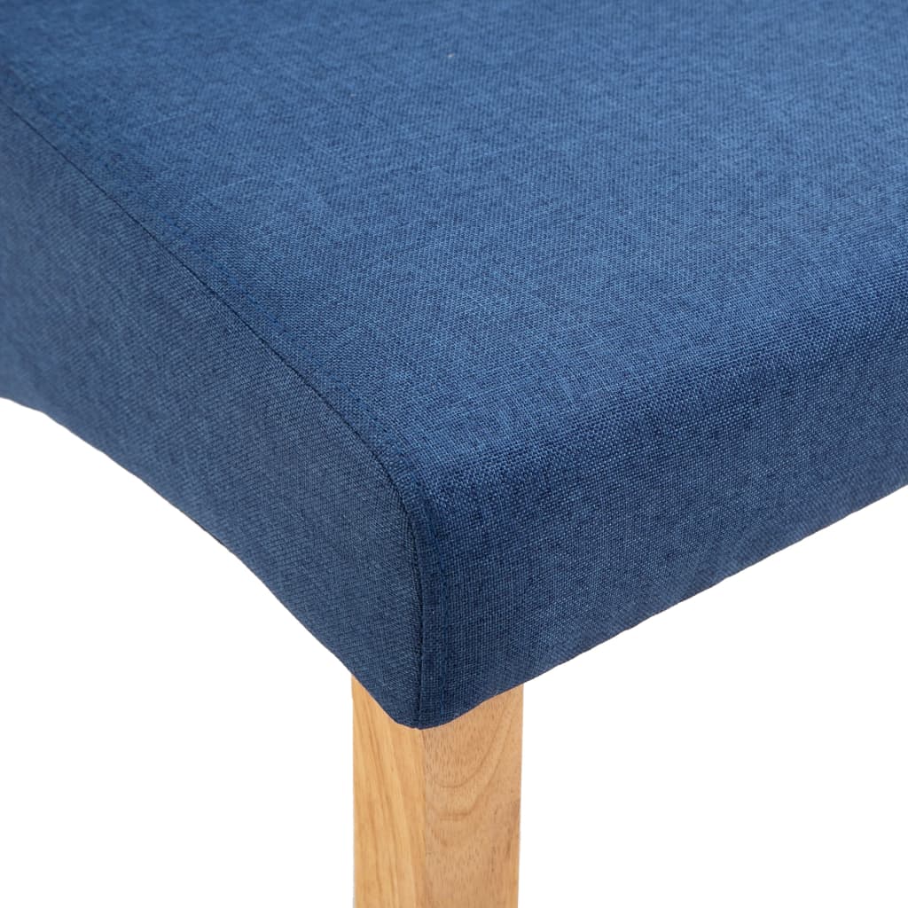 Eetkamerstoelen 4 St Stof Blauw