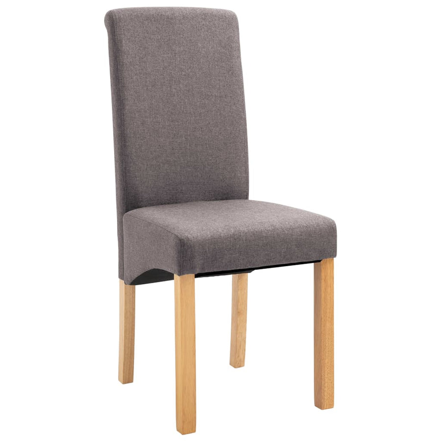 Eetkamerstoelen 4 st stof taupe
