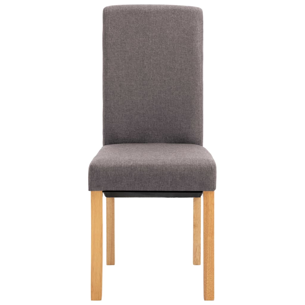 Eetkamerstoelen 4 st stof taupe