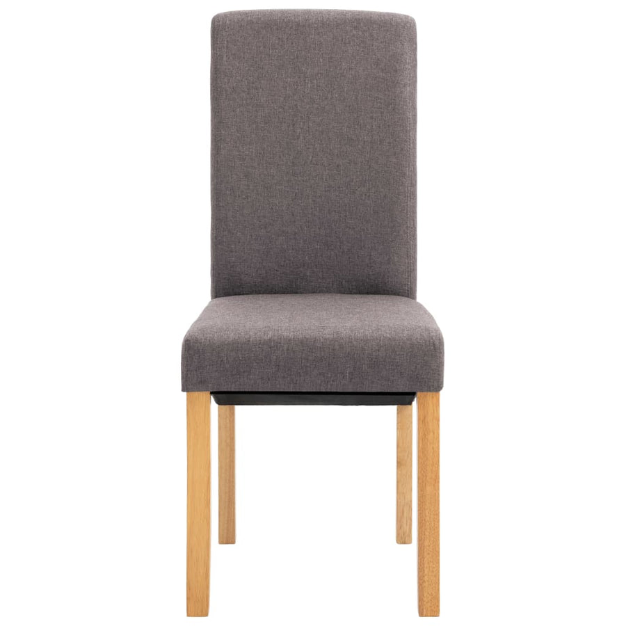 Eetkamerstoelen 4 st stof taupe