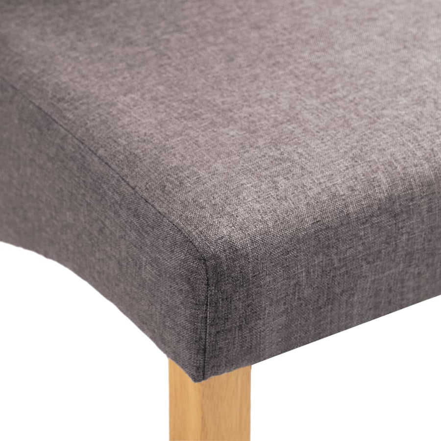 Eetkamerstoelen 4 st stof taupe