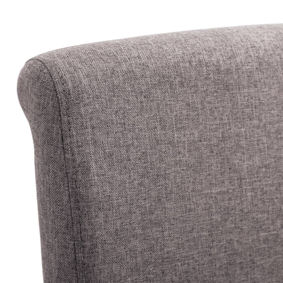 Eetkamerstoelen 4 st stof taupe