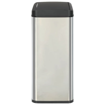 Prullenbak Met Automatische Sensor 60 L Rvs Zilver En Zwart