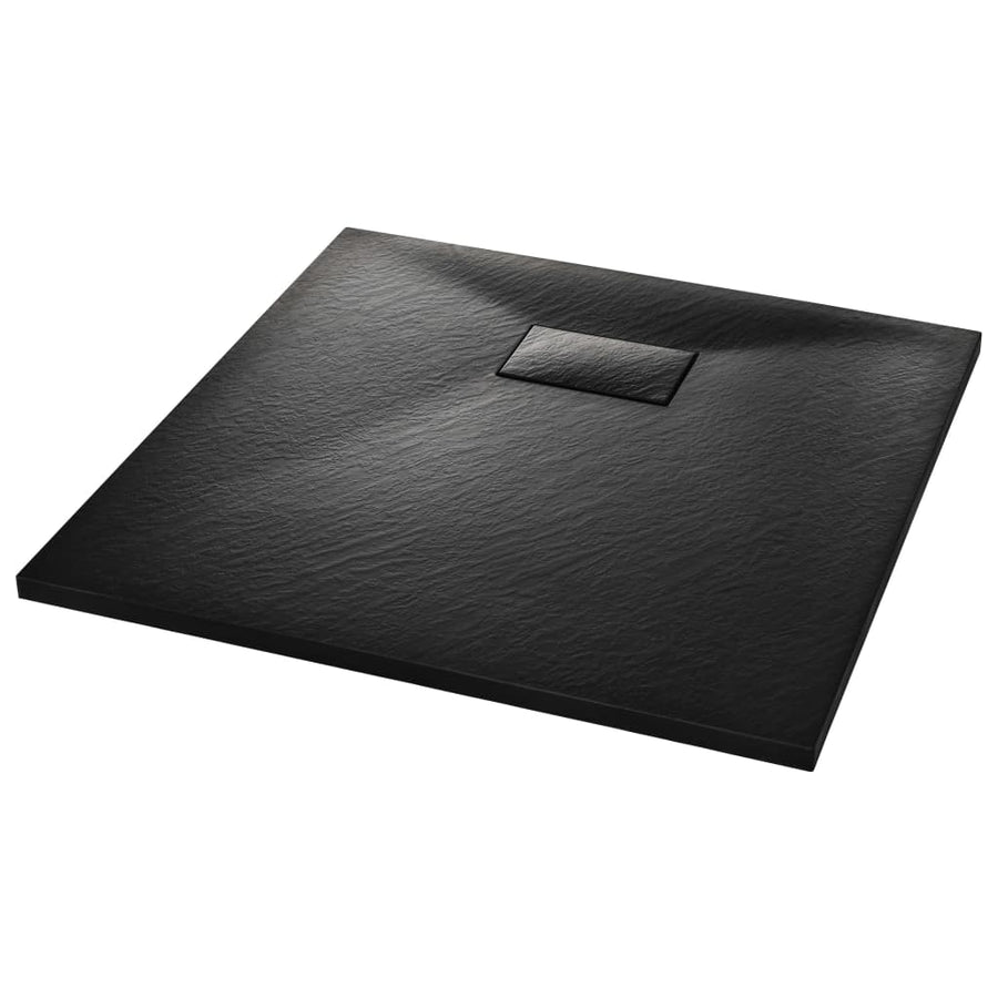 Douchebak 80x80 cm SMC zwart 80 x 80 cm Zwart