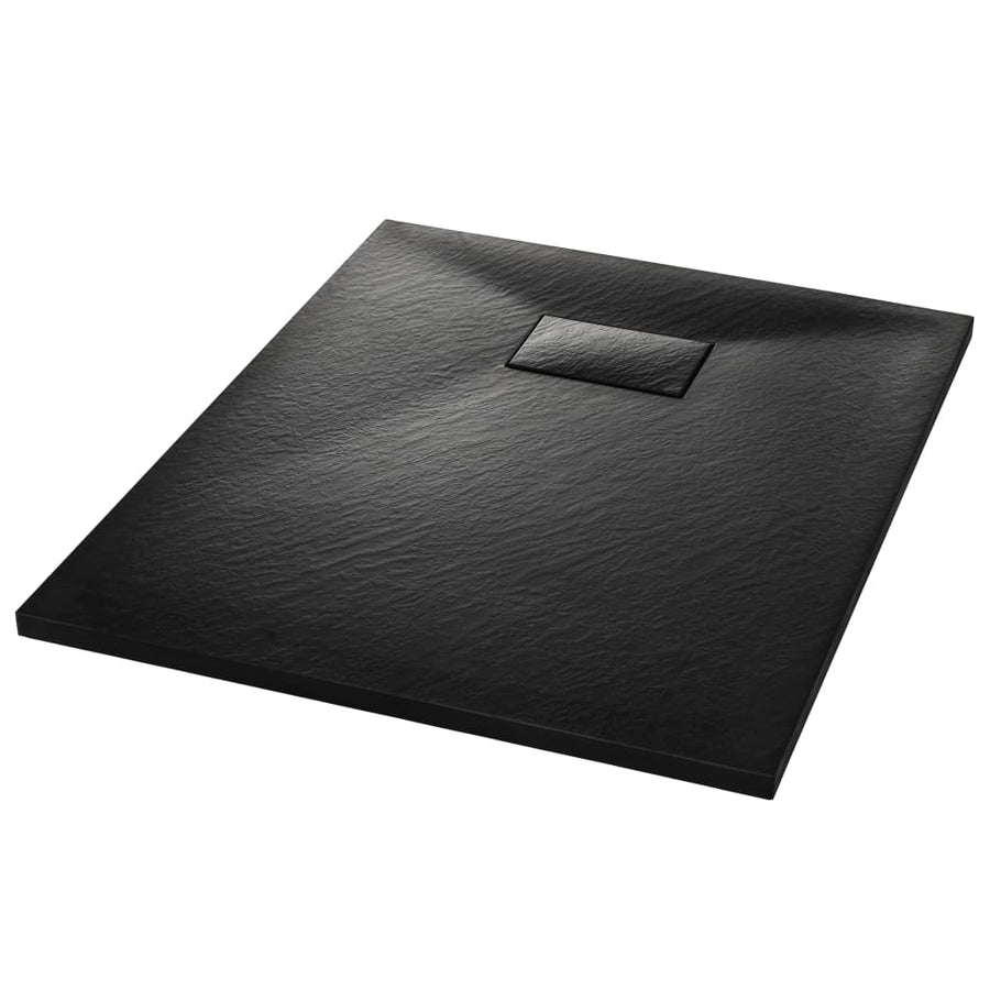 Douchebak 90x70 cm SMC zwart 90 x 70 cm Zwart
