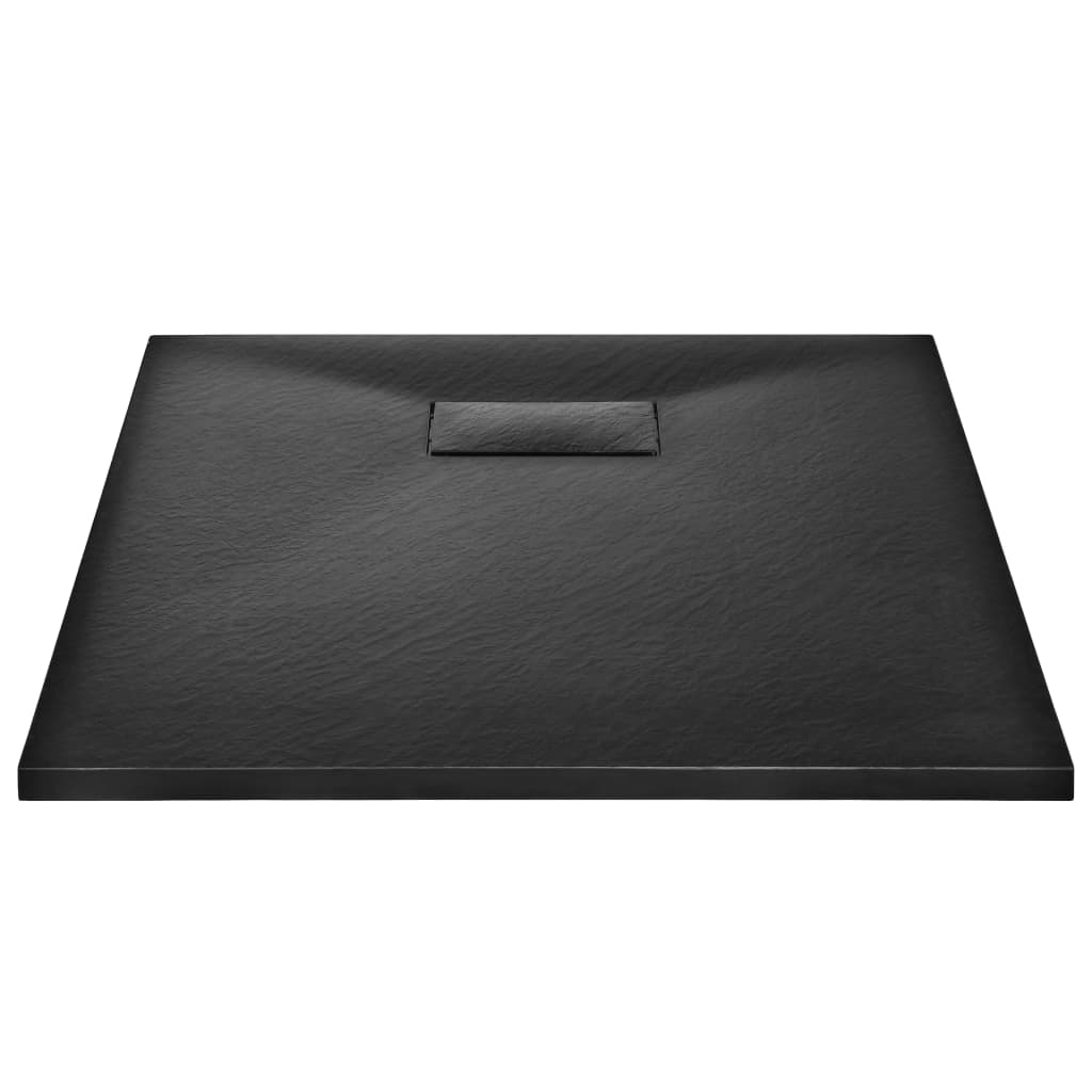 Douchebak 90x70 cm SMC zwart 90 x 70 cm Zwart