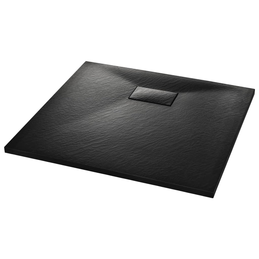 Douchebak 90x80 cm SMC zwart 90 x 80 cm Zwart