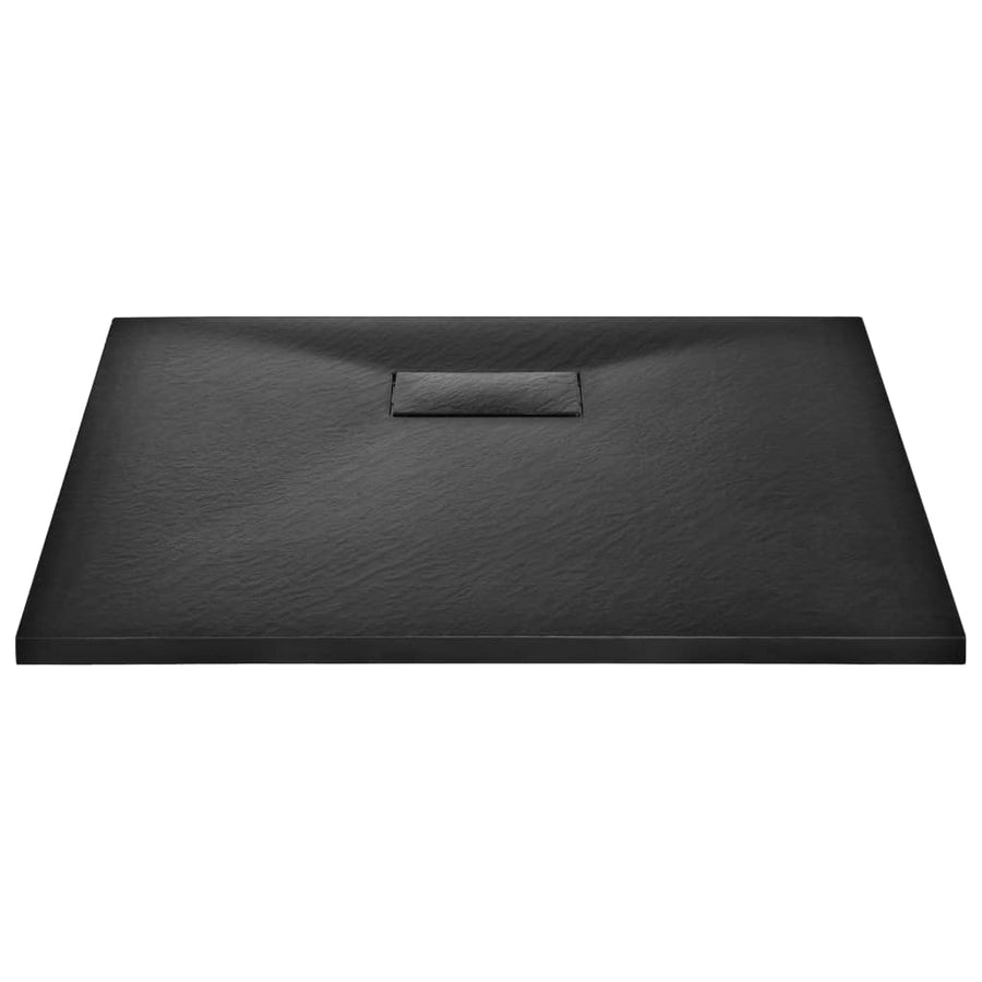 Douchebak 90x80 cm SMC zwart 90 x 80 cm Zwart