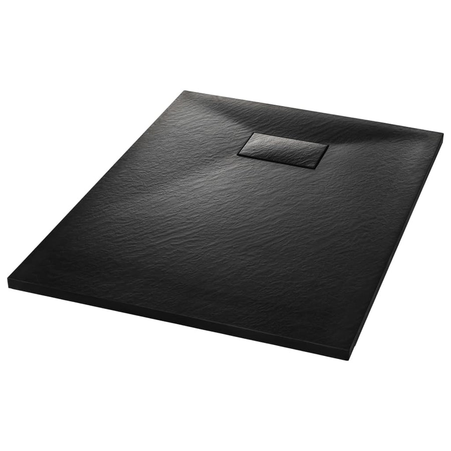Douchebak 100x70 cm SMC zwart 100 x 70 cm Zwart