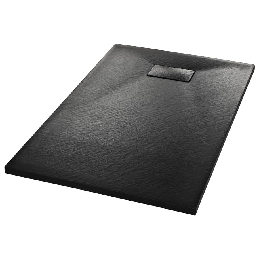 Douchebak 100x80 cm SMC zwart 100 x 80 cm Zwart