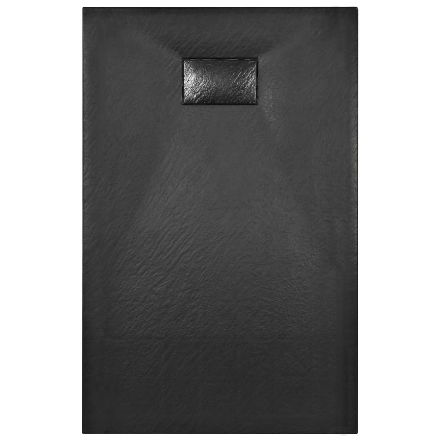 Douchebak 100x80 cm SMC zwart 100 x 80 cm Zwart