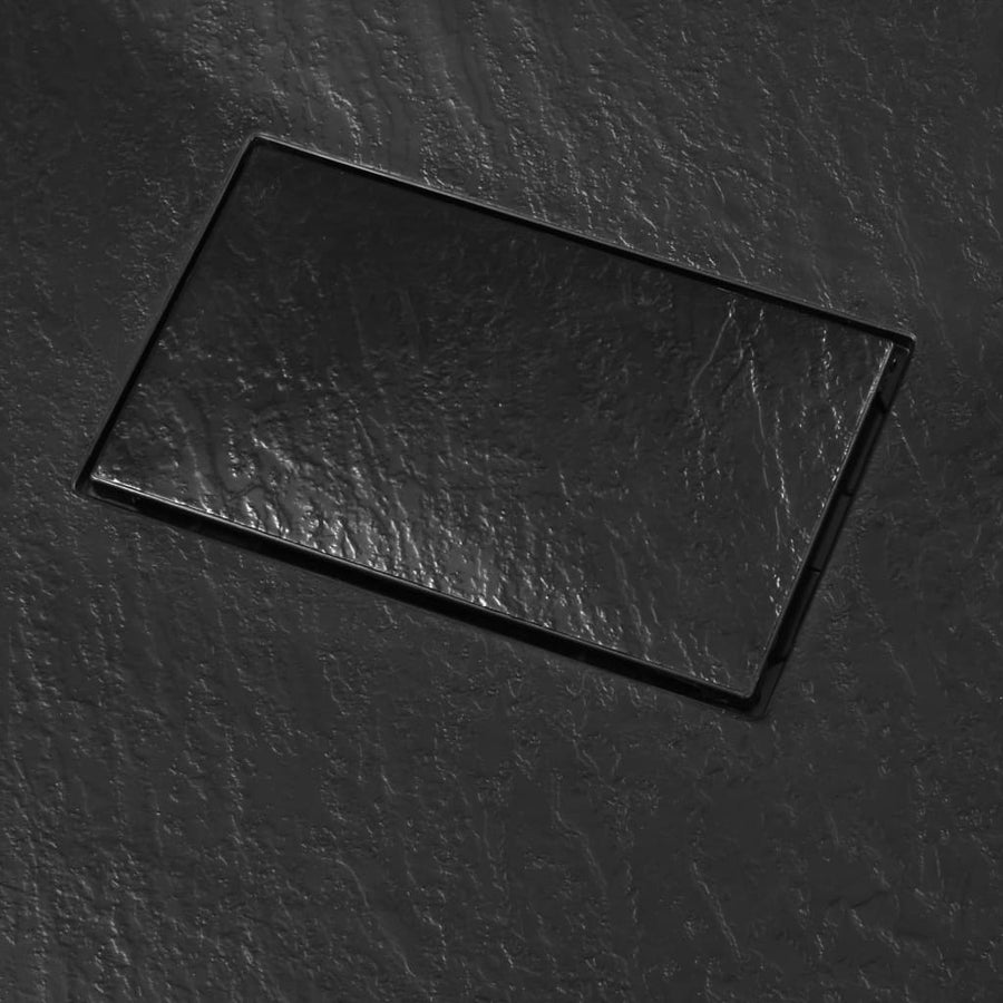Douchebak 100x80 cm SMC zwart 100 x 80 cm Zwart