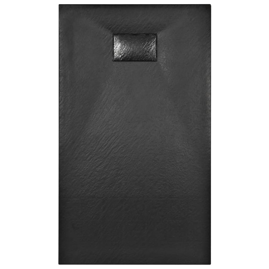 Douchebak 120x70 cm SMC zwart 120 x 70 cm Zwart
