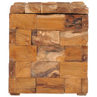Storage stool solid teak wood